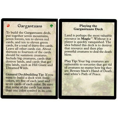 MTG {Gargantuans Strategy Card Version 1}  - Portal #T8 - Image 1 of 1