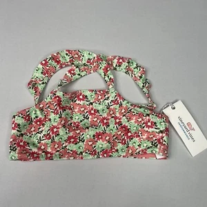 Vineyard Vines Girls SMALL (7-8) Ruffle High Neck Swimsuit Top Floral TOP ONLY - Picture 1 of 6