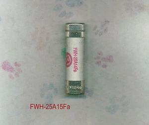 BUSSMAN FWH-25A14Fa SICHERUNG FWH-25A 14Fa 500 VOLT 25 AMP FWH-25A14FA - Bild 1 von 3