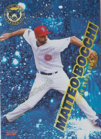 2021 South Bend Cubs Matteo Bocchi RC Rookie Chicago ITALY - Image 1 of 1