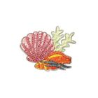 Shells Aquarium (Iron On) Embroidery Applique Patch Sew Iron Badge