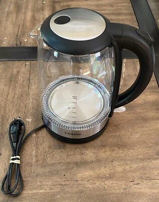 COSORI 1.71 Liter | Original Electric Glass Kettle | CO171-GK | BLACK - Image 1 of 4