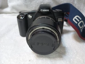 Canon EOS Rebel-S 35mm  Film Camera &Sigma Zoom 28-80 mm Macro Lens - Picture 1 of 13