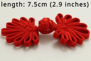 10pcs Chinese Frog Buttons Craft Ethnic for Costume Cheongsam Hanfu DIY Vintage - Picture 1 of 24