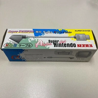 RGB Cable For Super Famicon and Super Nintendo *US SELLER - Image 1 of 3