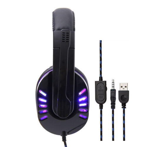 SY755MV Luminous  Headphone Over-ear Gaming Headset with Microphone PC C4I5
