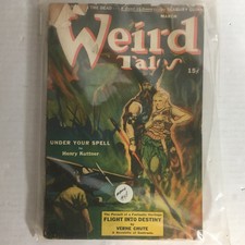Weird Tales Magazine March 1943 Vintage Pulp Horror Sci-Fi Fantasy