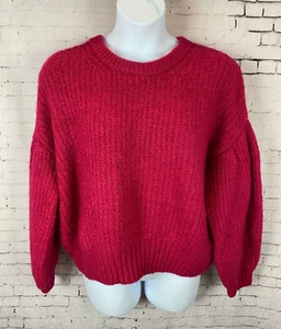 Suéter Tejido A New Day XL Para Mujer Rosa Abullonada Mangas Princesa (C58) - Imagen 1 de 9