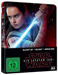 Star Wars THE LAST JEDI (2017) 3D + 2D Blu-Ray Steelbook BRAND NEW (Please Read) - Picture 1 of 2