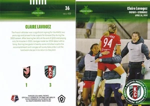 Claire Lavogez 2024 Parkside NWSL Pronto Week 6 Card #36 /420 CURRENT - Picture 1 of 1