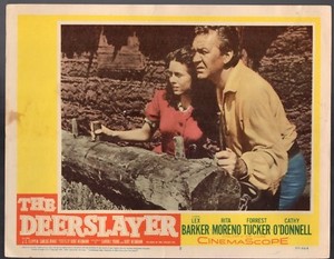FORREST TUCKER CATHY O'DONNELL THE DEERSLAYER 1957 ORIG 11X14  LOBBY CARD LC2683