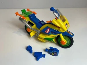 VTG 1991 TMNT Teenage Mutant Turtles Ninja News Cycle Vehicle Complete - Picture 1 of 12