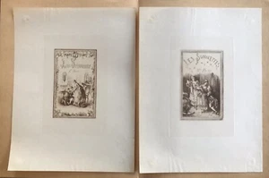 JULES ADOLPHE CHAUVET GRAVURES BISTRES JAPON FRONTISPICE LES SONNETTES XIXè - Picture 1 of 3