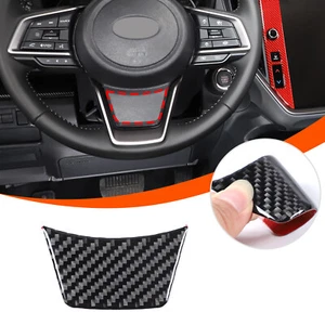 Carbon Car Steering Wheel Bottom Sticker Trim For Subaru Impreza Crosstrek 2024+ - Picture 1 of 11