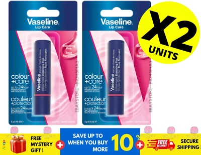 VASELINA Terapia de Labios Color + Cuidado Rosa Flor 3g (X 2) Foto 1 de 4
