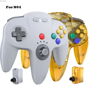 2PACK Wireless N64 Controller w/Rumble Pak for Nintendo N64 System Rechargeable - Picture 1 of 49