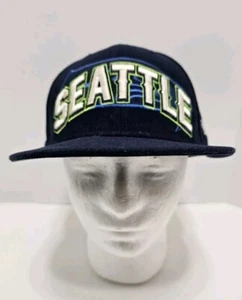 Vintage Seattle Seahawks NFL New Era 59fifty Size 7 1/4 Fitted Hat Cap - Picture 1 of 10