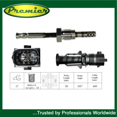 Sensore Temperatura Gas Scarico Premier Adatto Alfa Romeo Giulietta 2.0 JTDM #2 - Immagine 1 di 2