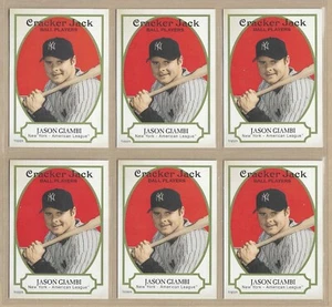 Lot of (6) 2005 Topps Cracker Jack JASON GIAMBI #148 Yankees FREE/FAST SHIPPING - Picture 1 of 1