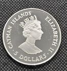 1987 Cayman Islands $5 Silver Proof | World Wildlife Fund | 25,000 Mintage!
