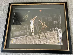 Stephen Curry Framed Photo Autographed Certified 2018 NBA Finals Lebron, Durant - Picture 1 of 8