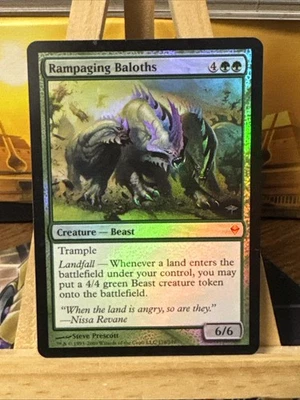 MTG *Rampaging Baloth Foil X1* (MP) Zendikar Magic the Gathering Free Shipping - Image 1 of 2