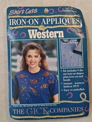 Apliques de ferro vintage com cortes curtos estilo ocidental - Imagem 1 de 4