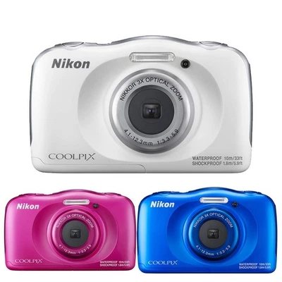 Nikon Coolpix W100 Digital Camera 13.2 MP Waterproof/Shockproof，Face Detection # - Image 1 of 4