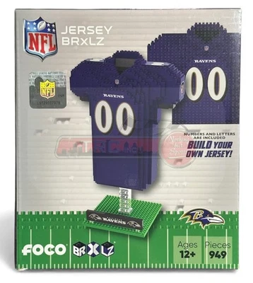 Baltimore Ravens NFL BRXLZ Jersey Conjunto de bloques de construcción 3D Foto 1 de 4