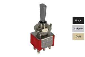 Mini Flat Paddle Toggle Switch 3-way On-Off-On - Picture 1 of 7
