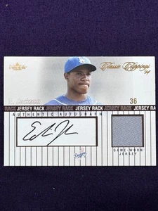 2004 Fleer Classic Clippings Jersey Rack Bronze /50 Edwin Jackson #JRA-EJ Auto - Picture 1 of 2