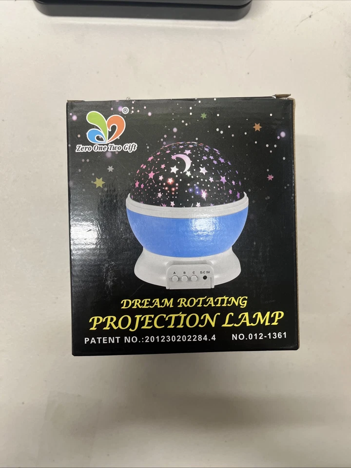 Nueva lámpara de proyección giratoria Star Master Dream que cambia de color azul Foto 1 de 1