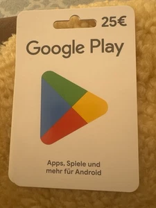 Google Play Geschenkkarte zu verkaufen – noch nicht eingelöst 🎁 - Bild 1 von 1