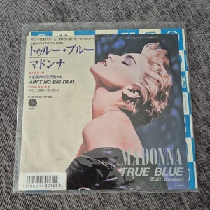 MADONNA MINT JAPAN TRUE BLUE EDIT 45rpm SINGLE VINYL RECORD PROMO INSERTS NUMBER - Picture 1 of 6