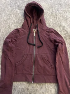 American Giant Full Zip Hoodie Crop Jacket Women’s Size Medium - Bild 1 von 5