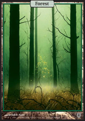 MTG Forest (140), Light Play, English Unhinged - Image 1 of 1