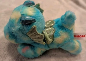 Juguete de peluche Aurora Sprinkles 2020 8" Dragon Bright Fancies *Blue Tie Dye Sparkle - Imagen 1 de 5