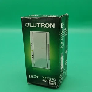 Lutron MACL-153MR-WH LED Single Pole Dimmer - White Brand New - Picture 1 of 6