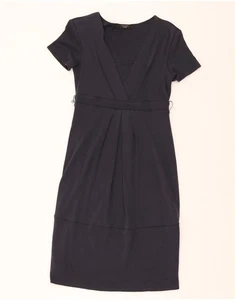 MAX MARA Womens Weekend Sheath Dress UK 8 Small Navy Blue Silk KQ09 - Picture 1 of 3