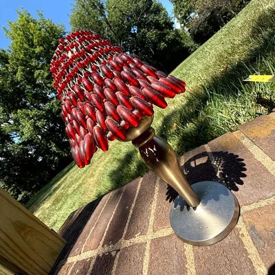 Candelabro Pottery Barn Lámpara Tealight Cuentas Pantalla Votiva Decoración Boho Foto 1 de 4