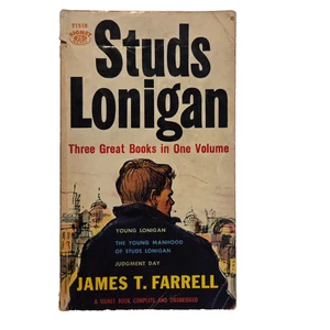 Studs Lonigan by James T. Farrell 3 Books in 1 Signet 1958 1st Print Fiction PB - Picture 1 of 21