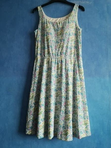 Uniqlo Multicoloured Ditsy Floral Modal Cotton Jersey Sleeveless Dress Size L - Picture 1 of 9
