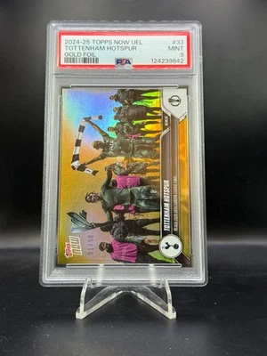 2024-25 Topps Now UEFA Europa League 33 Tottenham Hotspur lámina de oro/50 PSA 9 Foto 1 de 2