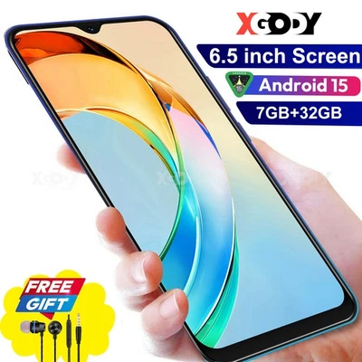 2025 Handy Ohne Vertrag  Android 15 Smartphone 6,5" Dual SIM 16GB/32GB 8-Core 4G - Bild 1 von 4