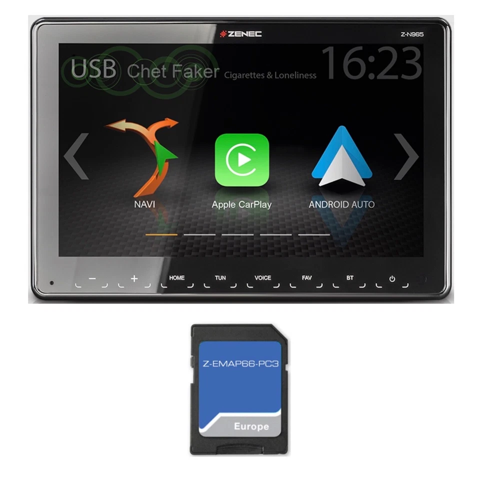ZENEC Z-N965 Naviceiver Android Auto Apple CarPlay Digitalradio DAB+ Bluetooth - Bild 1 von 2