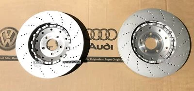 Discos de freio dianteiro Audi RS6 5.0 V10 C6 2x novas peças originais do fabricante Audi 4F0615301L - Imagem 1 de 4