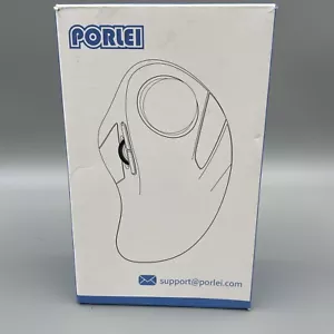 Porlei TM550 Wireless Trackball Mouse Ergonomic Design 193g BT1 + BT2 + 2.4G USB - Picture 1 of 7