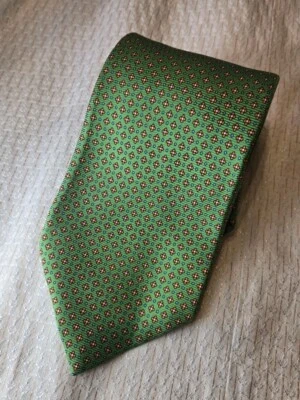 CORBATA COLECCIÓN FIRMA DANIEL CREMIEUX EDICIÓN LIMITADA 100% SEDA FLOR VERDE  Foto 1 de 4