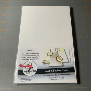 The Paper Cut - Tarjetas y sobres con doble obturador 4,25 X 5,5 sin ácido - Imagen 1 de 2