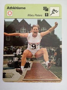 1979 Very Rare 16296 90-2159 French Card Sportscaster Track & Field Mary Peters